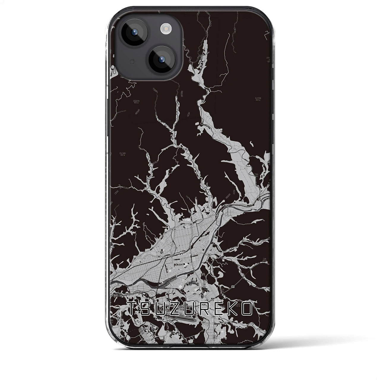 【綴子(秋田県)】地図柄iPhoneケース(クリアタイプ)