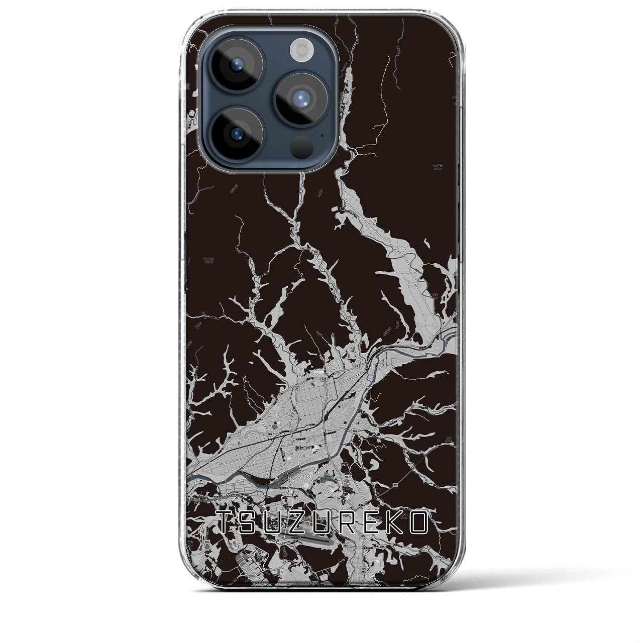 【綴子(秋田県)】地図柄iPhoneケース(クリアタイプ)