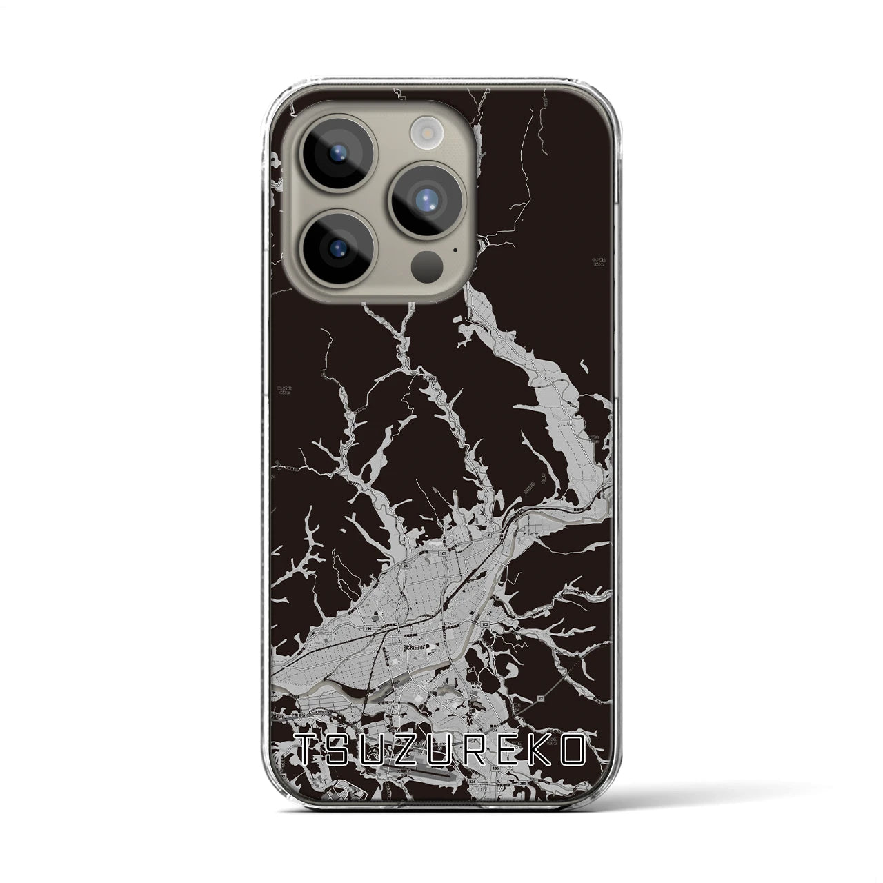 【綴子(秋田県)】地図柄iPhoneケース(クリアタイプ)