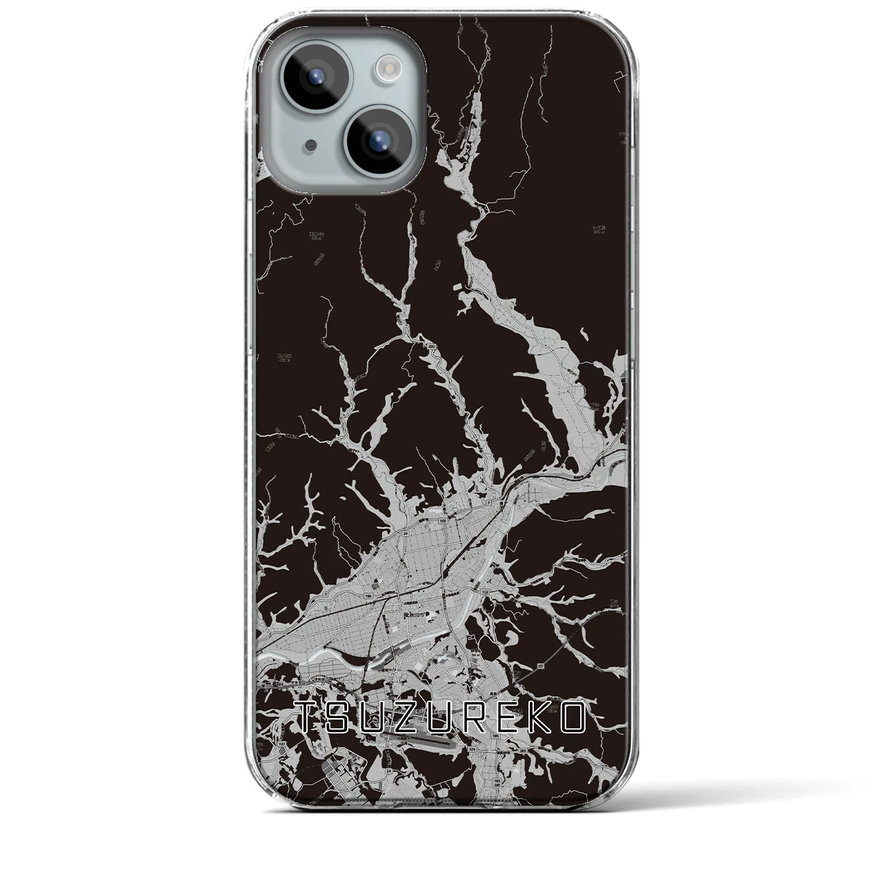 【綴子(秋田県)】地図柄iPhoneケース(クリアタイプ)