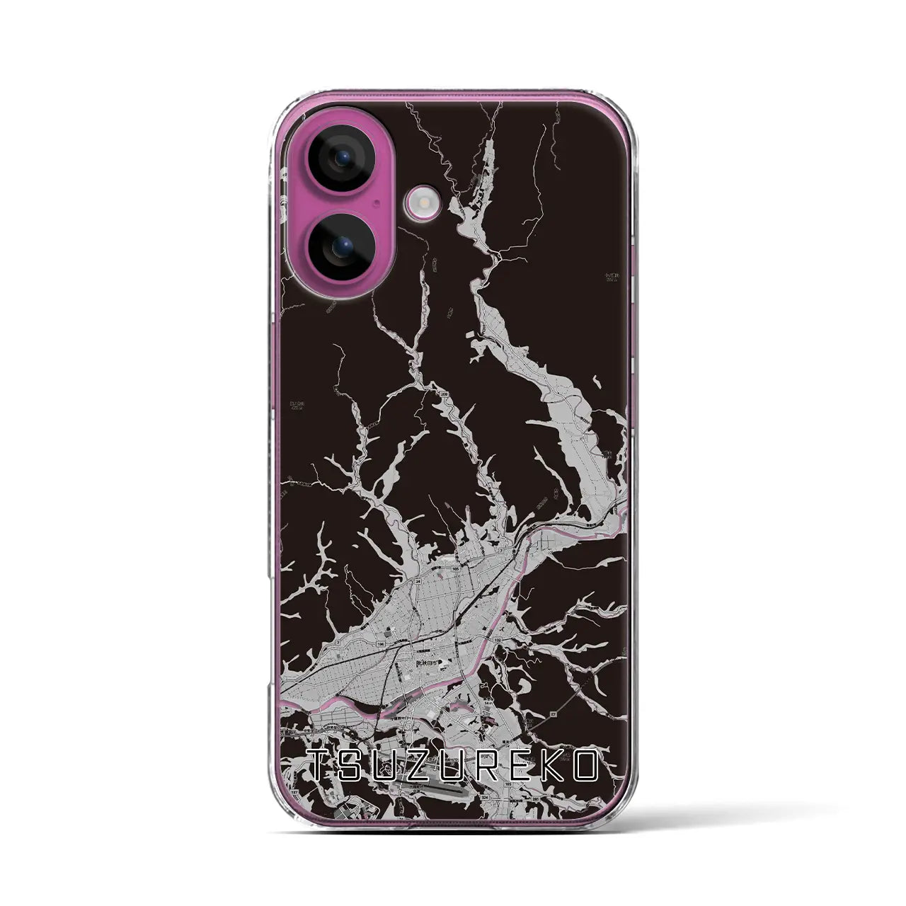 【綴子(秋田県)】地図柄iPhoneケース(クリアタイプ)