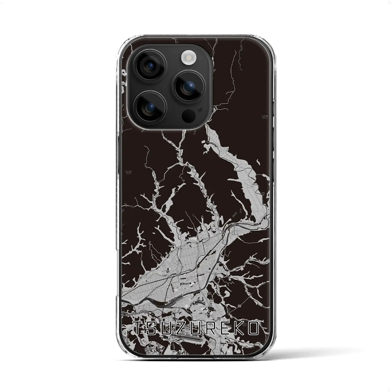 【綴子(秋田県)】地図柄iPhoneケース(クリアタイプ)