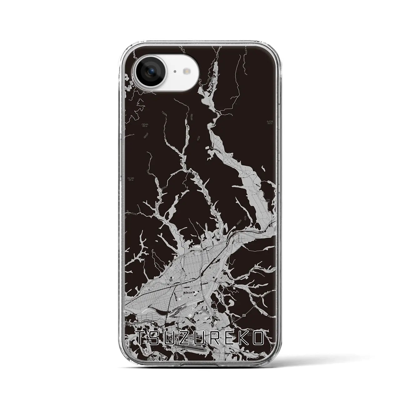 【綴子(秋田県)】地図柄iPhoneケース(クリアタイプ)