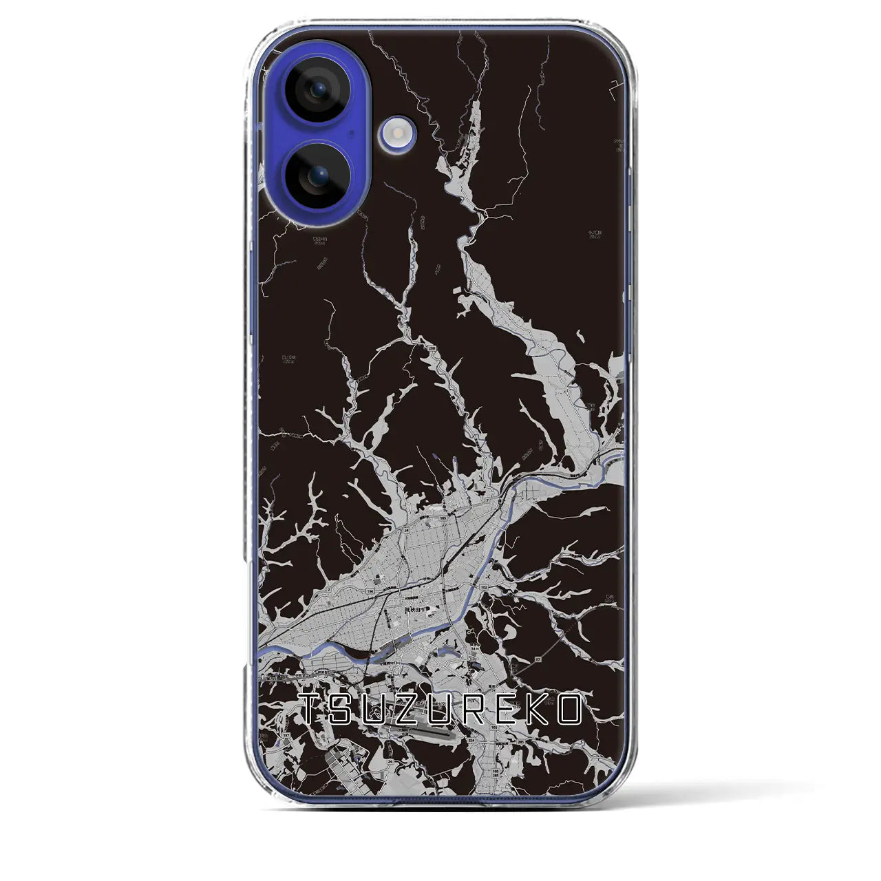 【綴子(秋田県)】地図柄iPhoneケース(クリアタイプ)