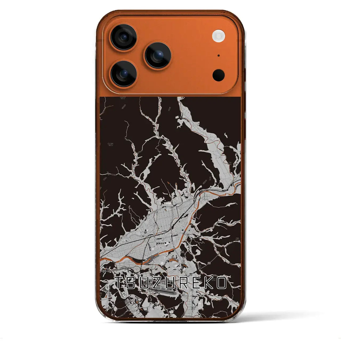 【綴子(秋田県)】地図柄iPhoneケース(クリアタイプ)