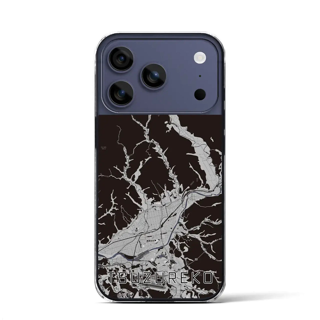 【綴子(秋田県)】地図柄iPhoneケース(クリアタイプ)