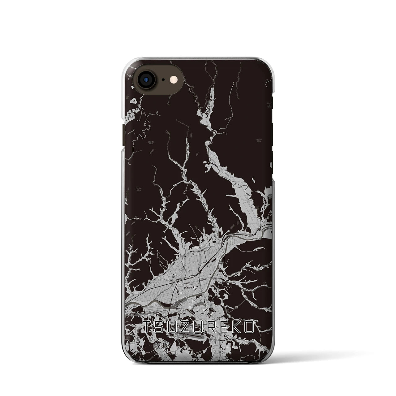 【綴子(秋田県)】地図柄iPhoneケース(クリアタイプ)