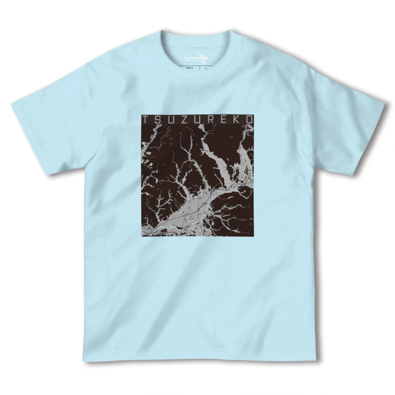 【綴子(秋田県)】地図柄ヘビーウェイトTシャツ