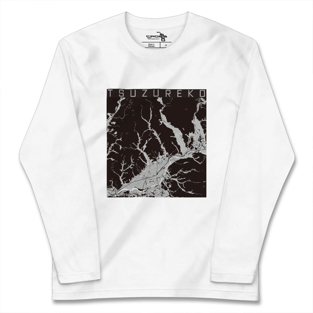 【綴子(秋田県)】地図柄ロングスリーブTシャツ