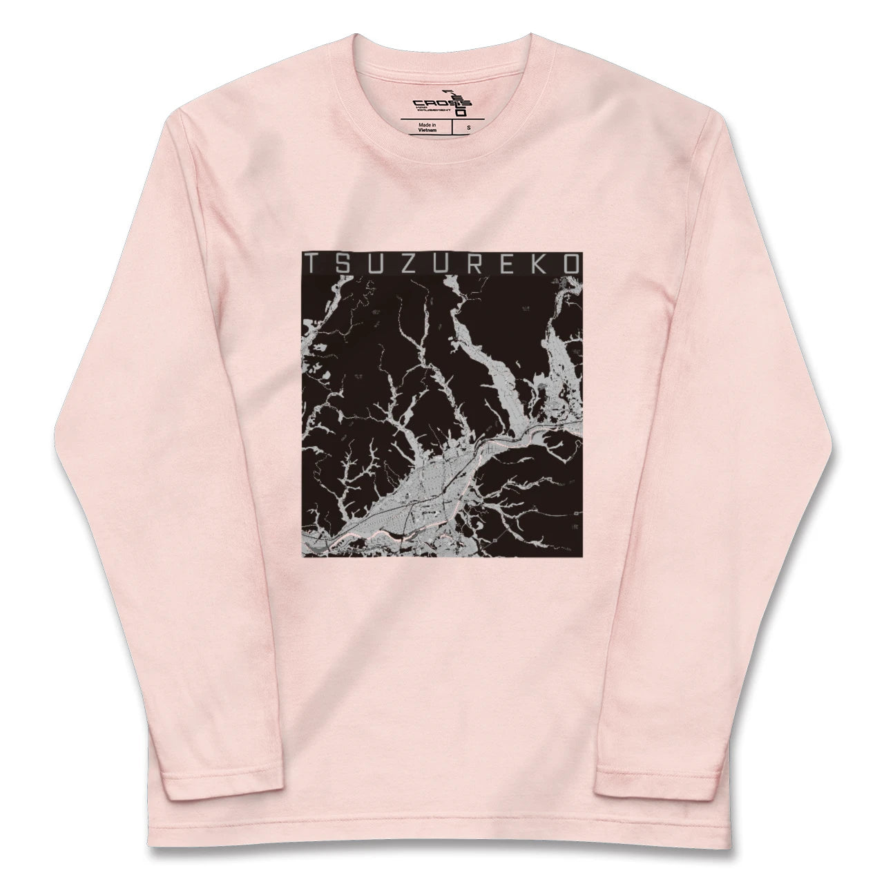【綴子(秋田県)】地図柄ロングスリーブTシャツ