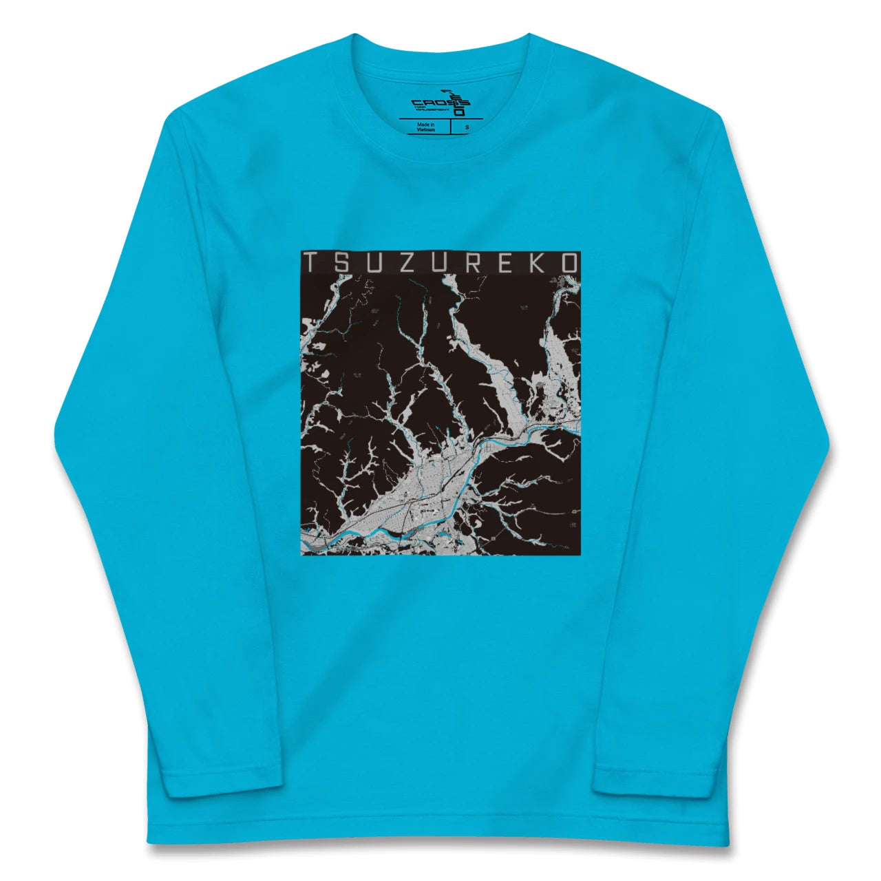 【綴子(秋田県)】地図柄ロングスリーブTシャツ