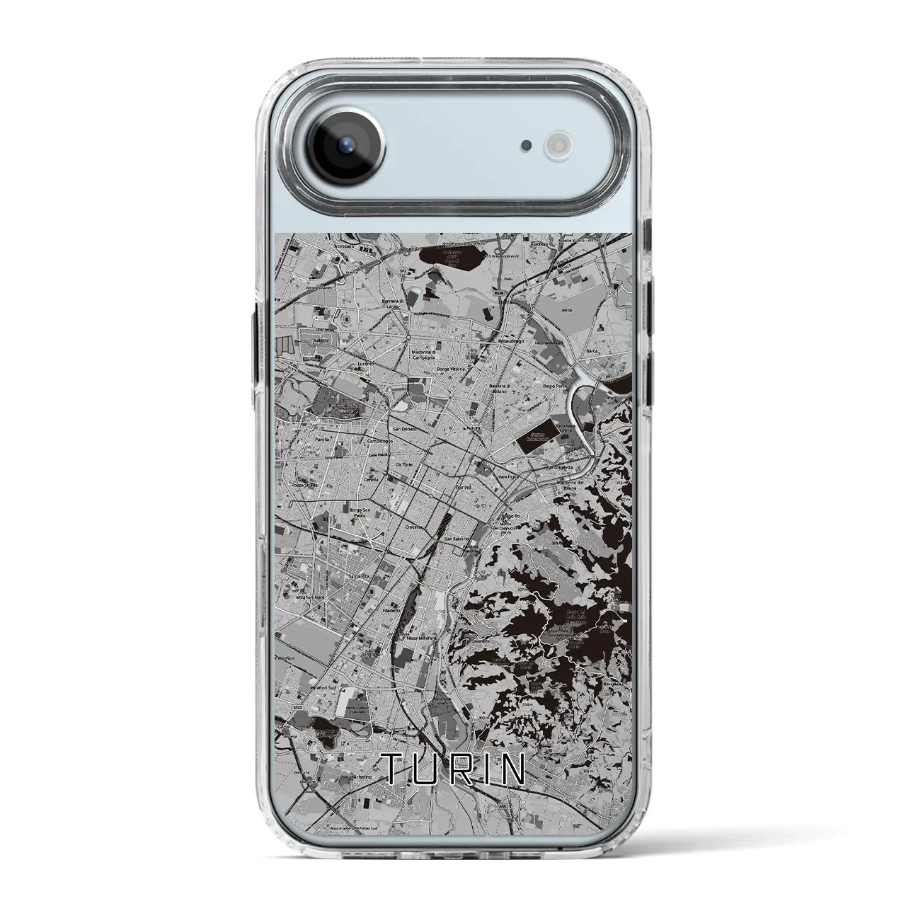 【トリノ(イタリア)】地図柄iPhoneケース(MagSafeタイプ)