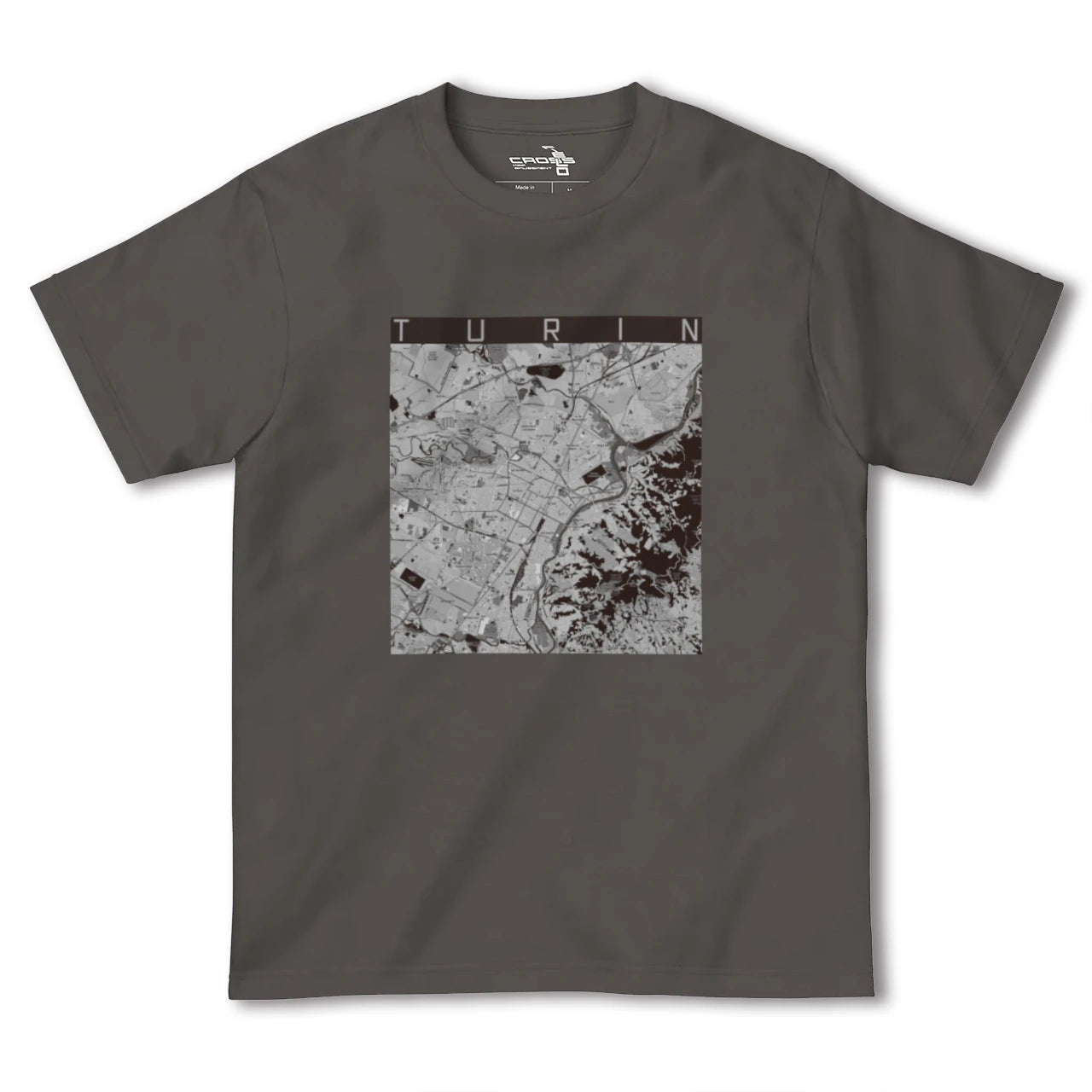 【トリノ(イタリア)】地図柄ヘビーウェイトTシャツ