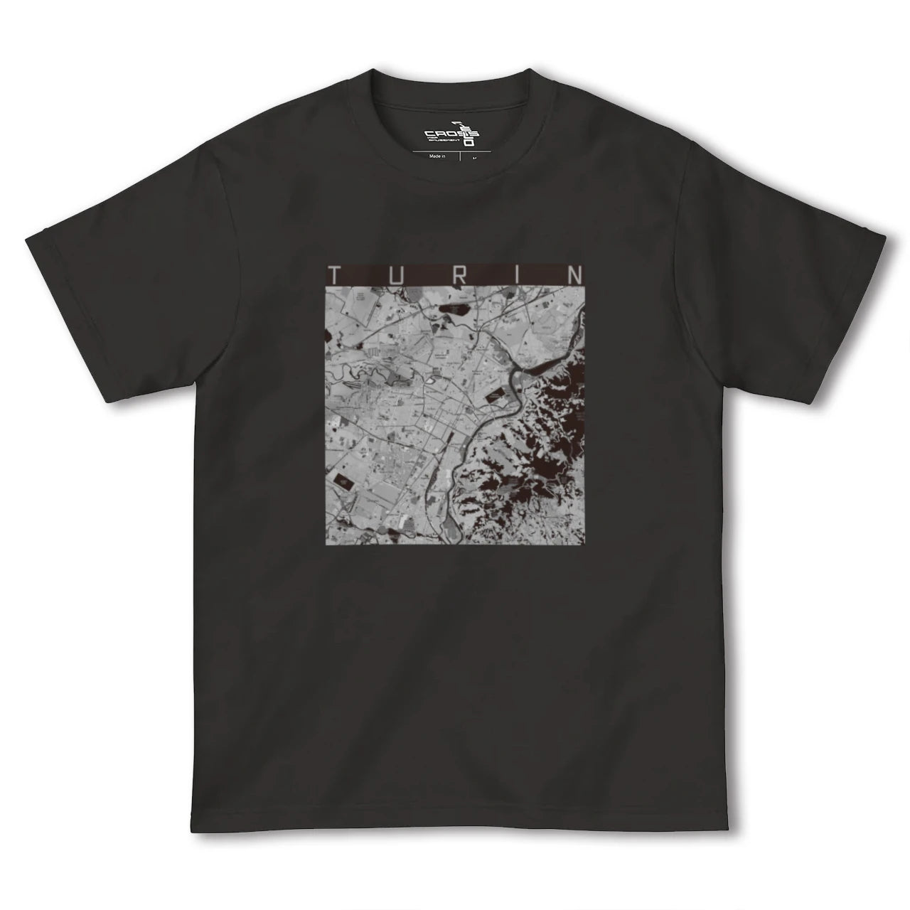 【トリノ(イタリア)】地図柄ヘビーウェイトTシャツ
