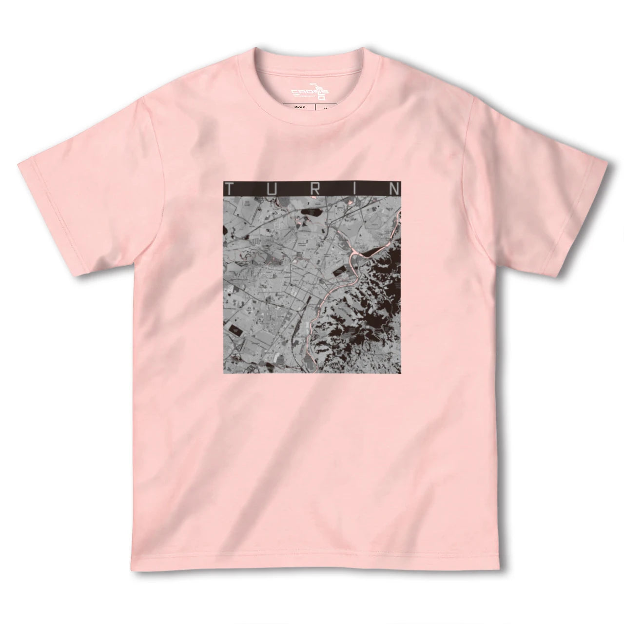 【トリノ(イタリア)】地図柄ヘビーウェイトTシャツ