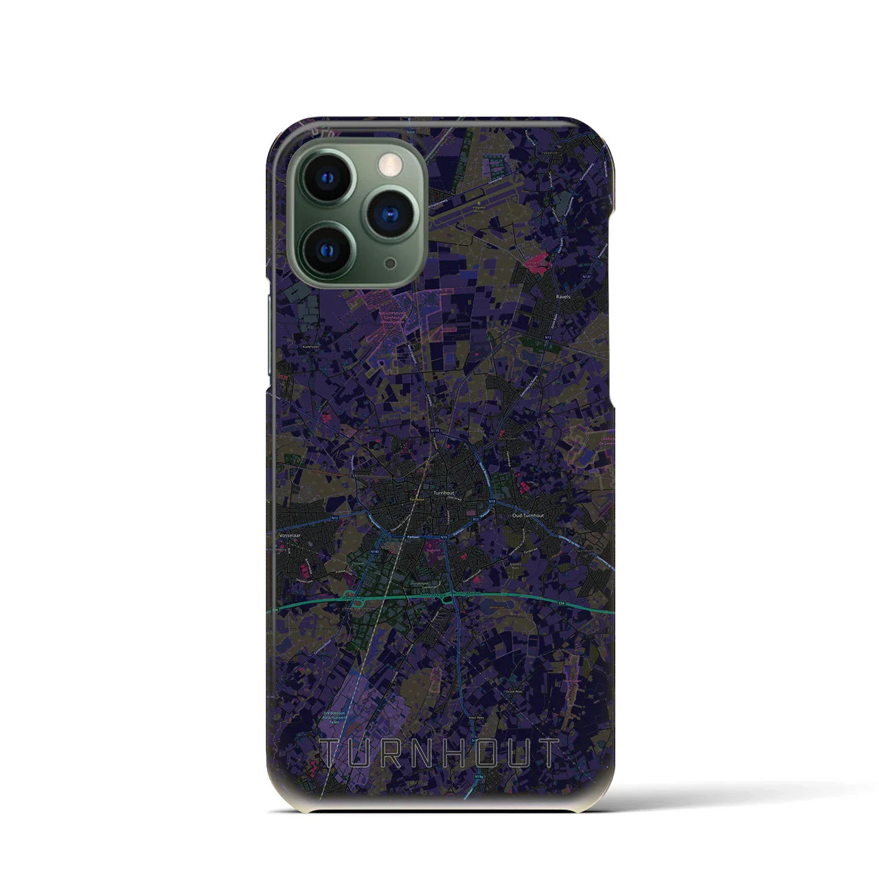 【トゥルンハウト(ベルギー)】地図柄iPhoneケース(バックカバータイプ)