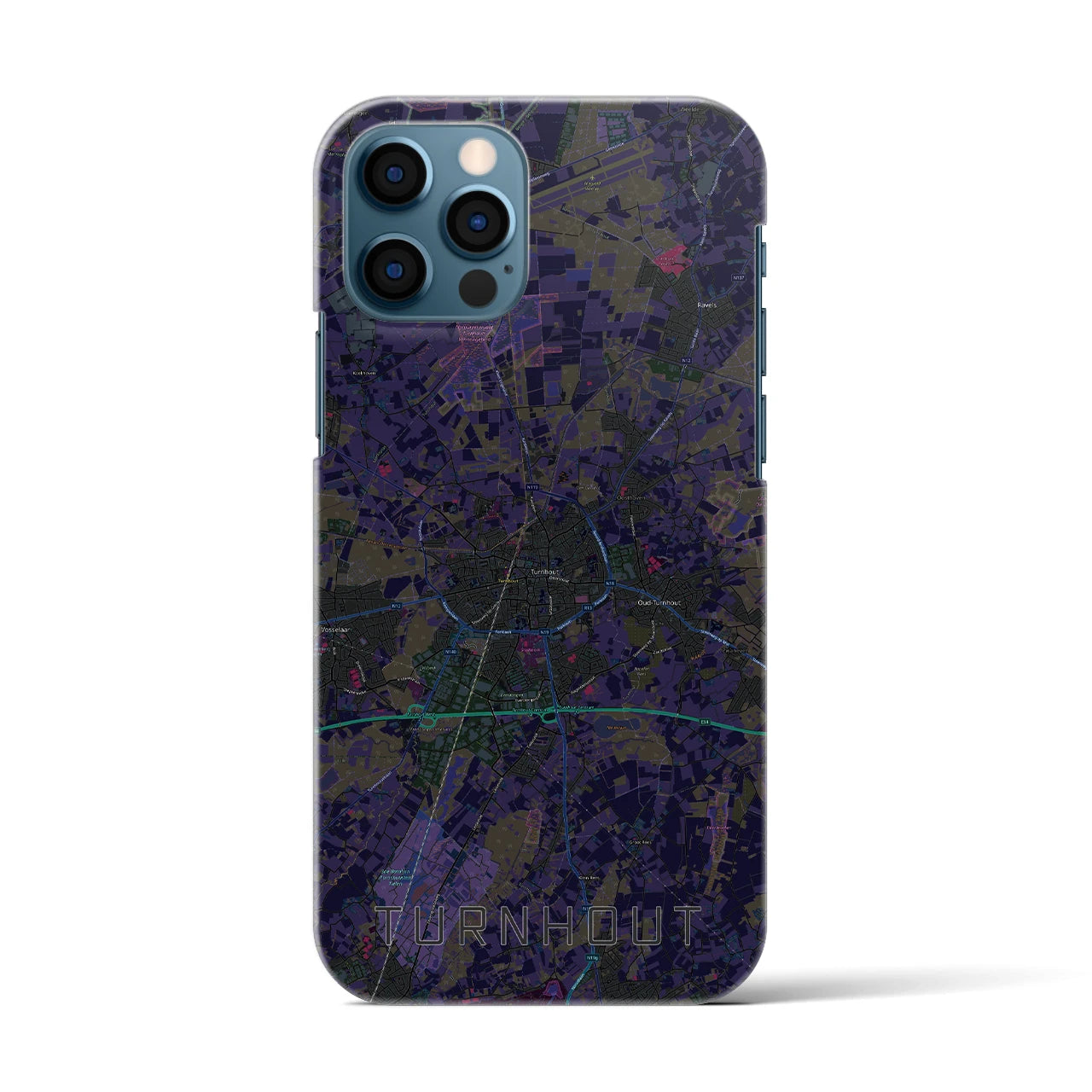 【トゥルンハウト(ベルギー)】地図柄iPhoneケース(バックカバータイプ)