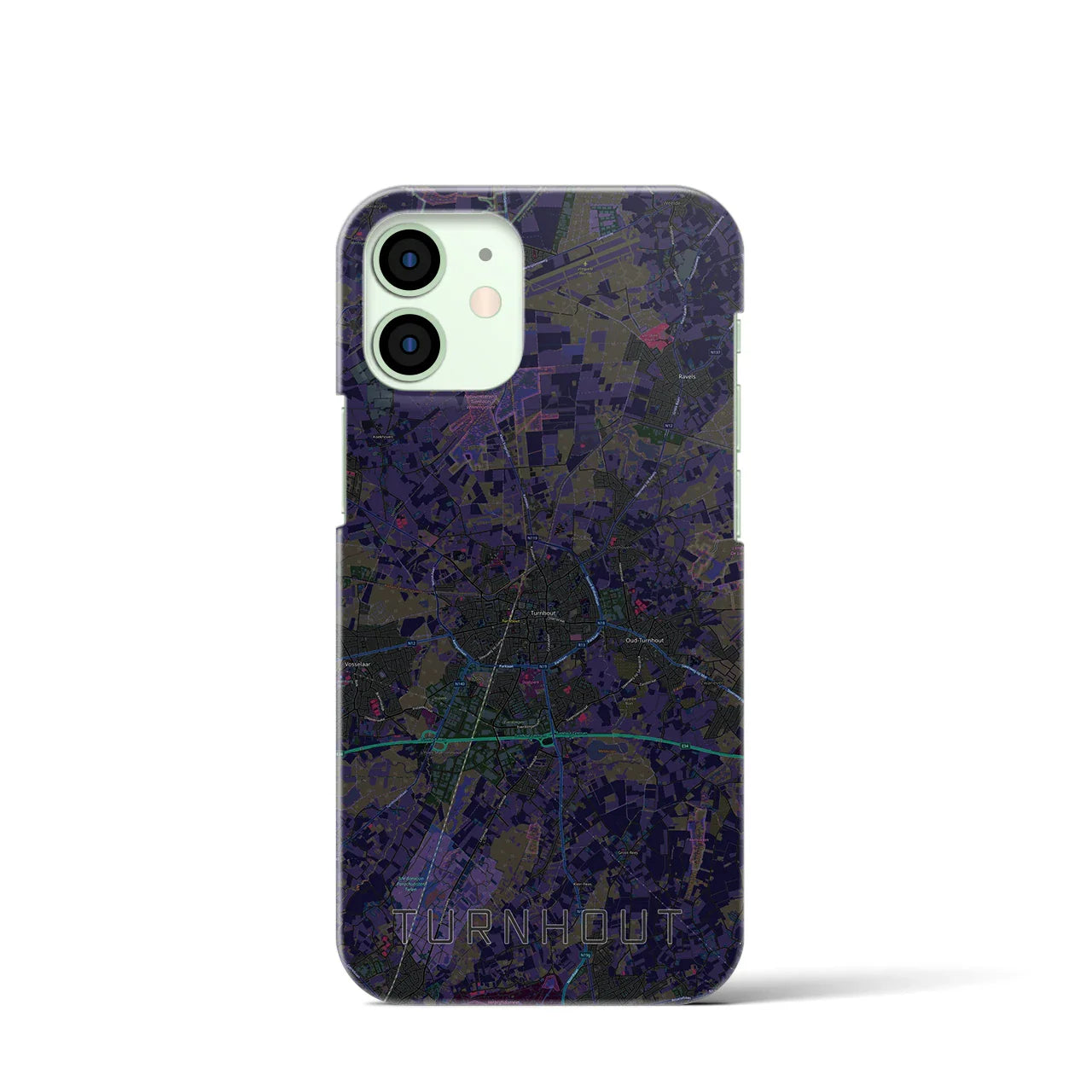 【トゥルンハウト(ベルギー)】地図柄iPhoneケース(バックカバータイプ)