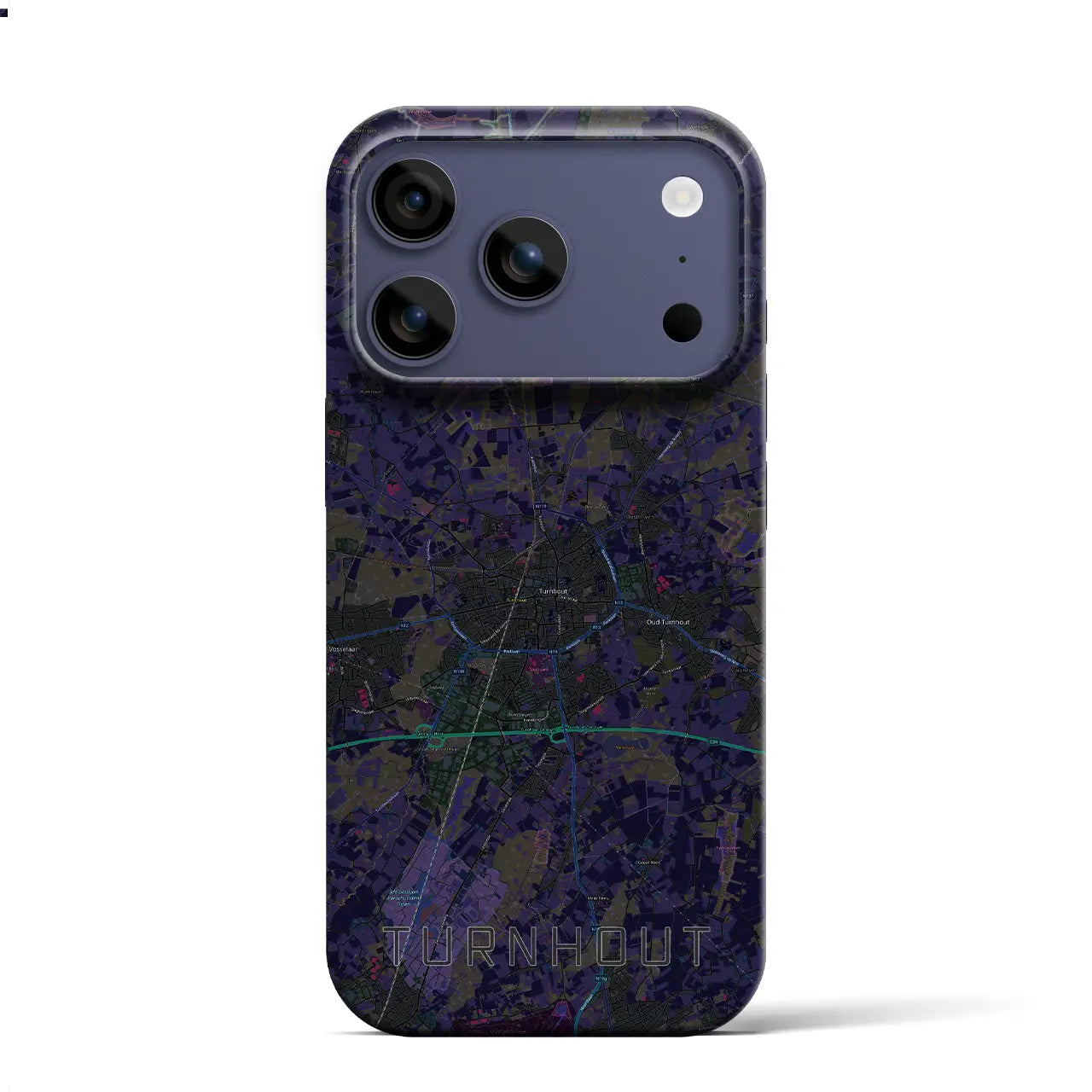 【トゥルンハウト(ベルギー)】地図柄iPhoneケース(バックカバータイプ)