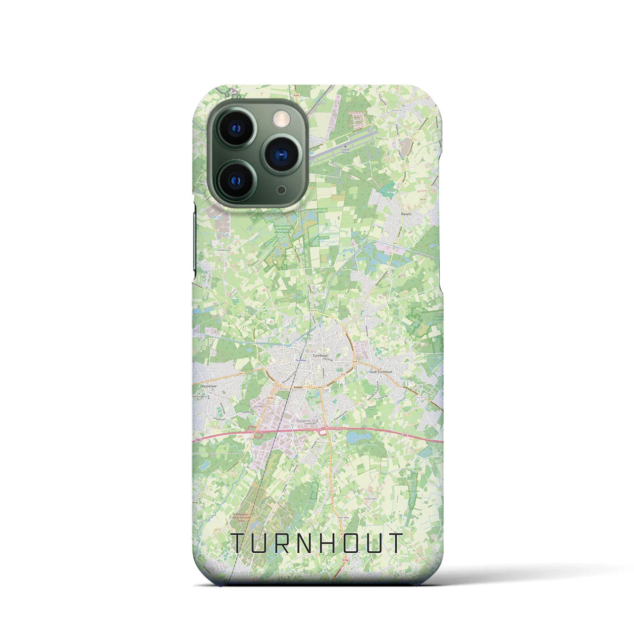 【トゥルンハウト(ベルギー)】地図柄iPhoneケース(バックカバータイプ)