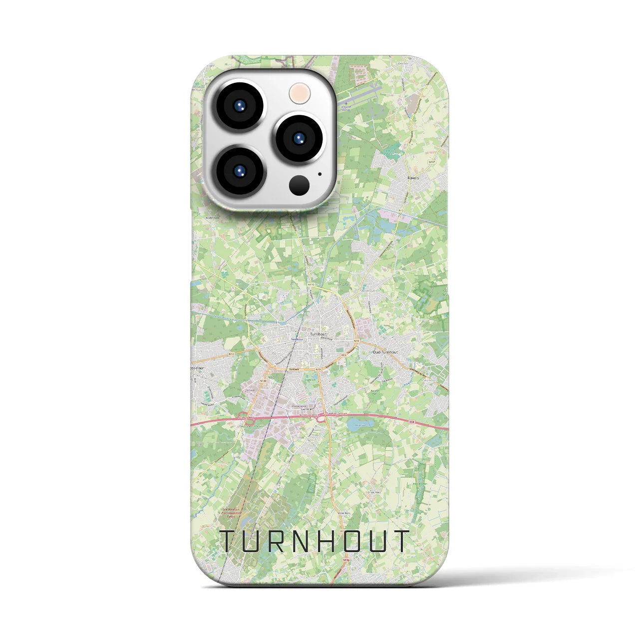 【トゥルンハウト(ベルギー)】地図柄iPhoneケース(バックカバータイプ)
