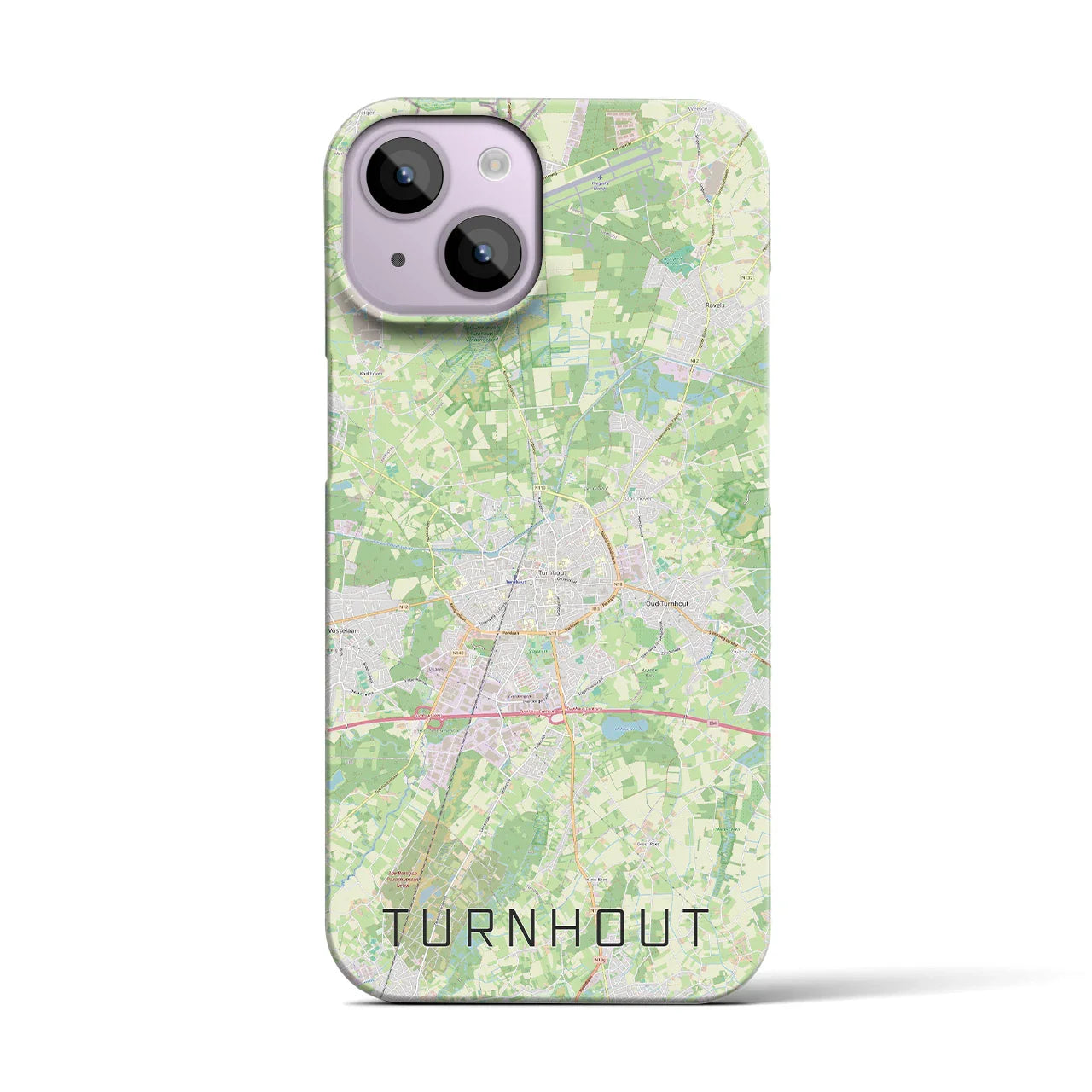 【トゥルンハウト(ベルギー)】地図柄iPhoneケース(バックカバータイプ)