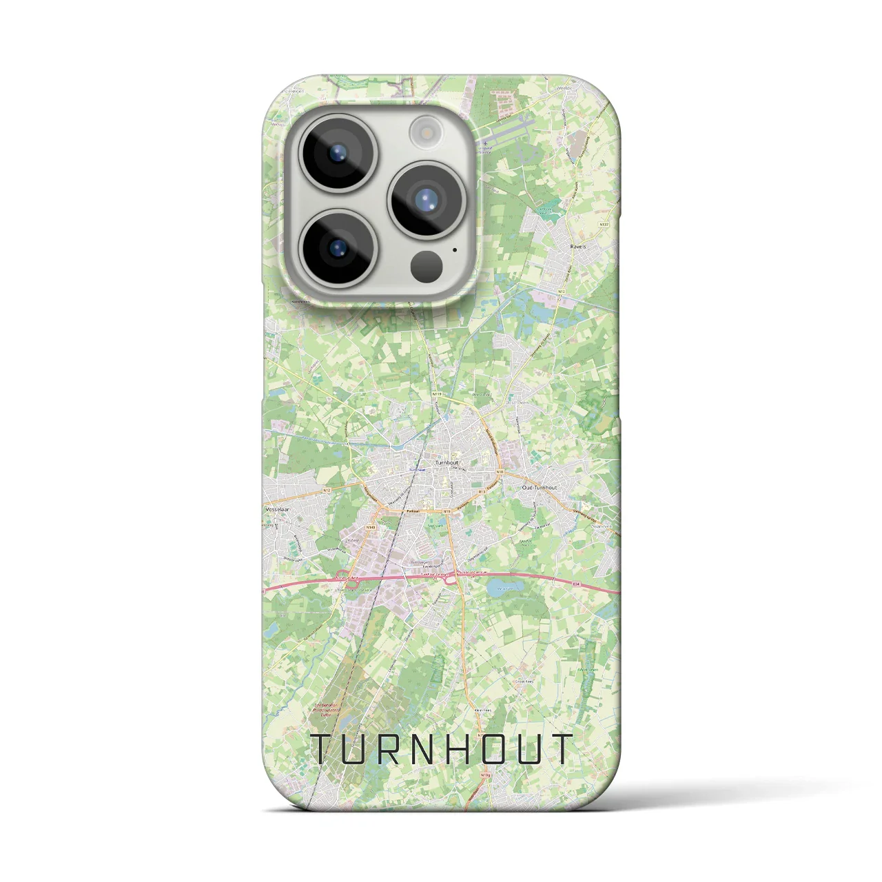 【トゥルンハウト(ベルギー)】地図柄iPhoneケース(バックカバータイプ)