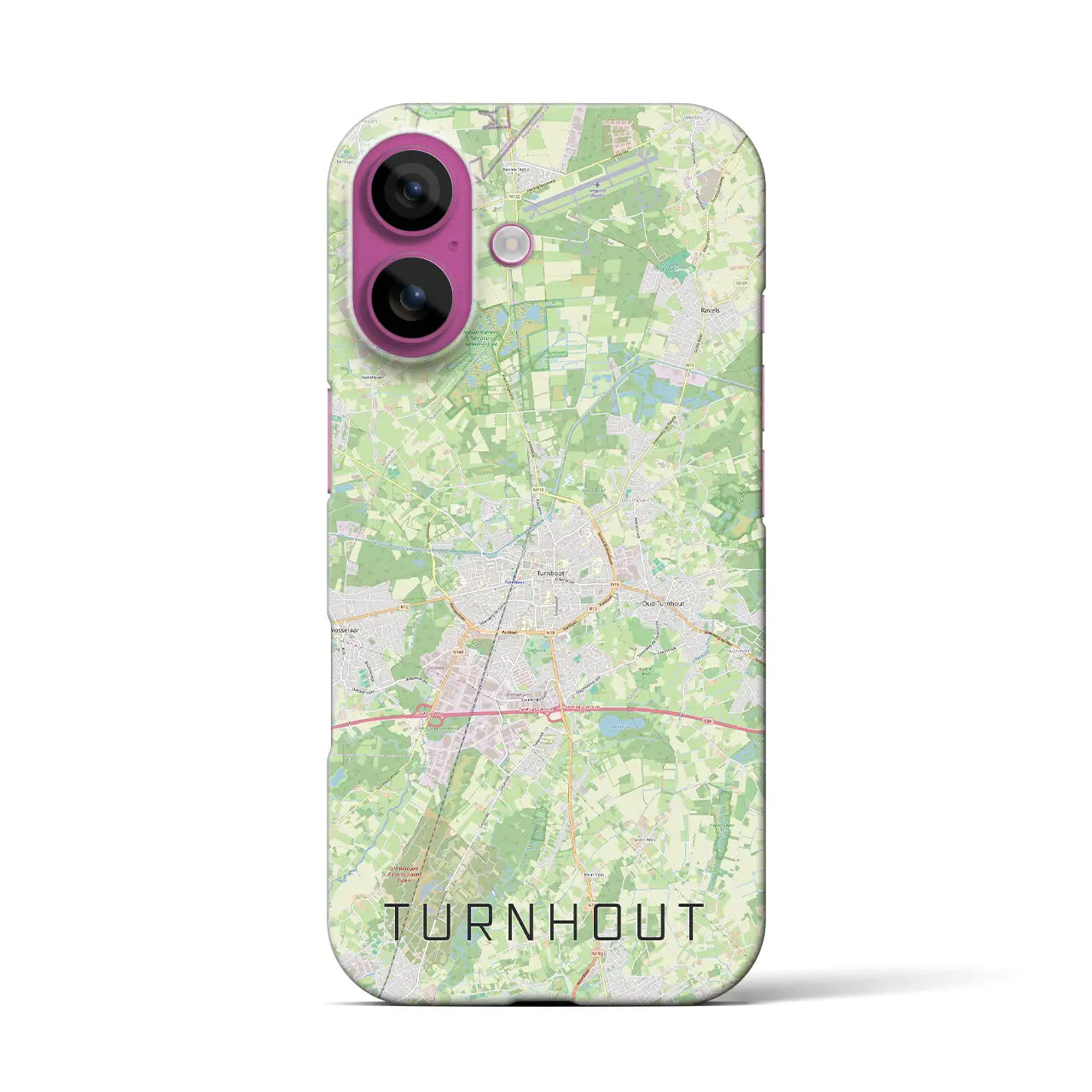【トゥルンハウト(ベルギー)】地図柄iPhoneケース(バックカバータイプ)
