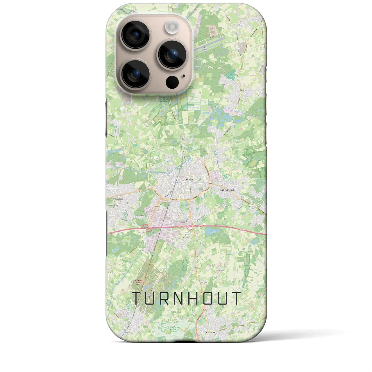 【トゥルンハウト(ベルギー)】地図柄iPhoneケース(バックカバータイプ)