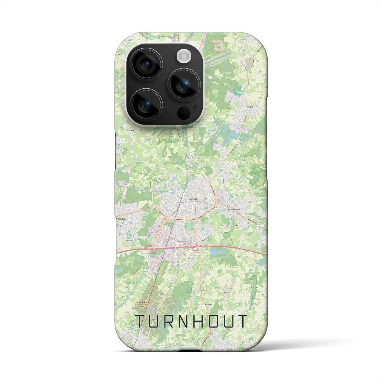 【トゥルンハウト(ベルギー)】地図柄iPhoneケース(バックカバータイプ)