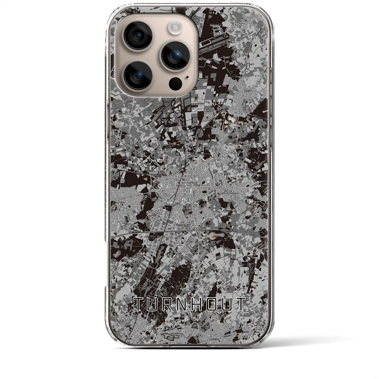 【トゥルンハウト(ベルギー)】地図柄iPhoneケース(クリアタイプ)
