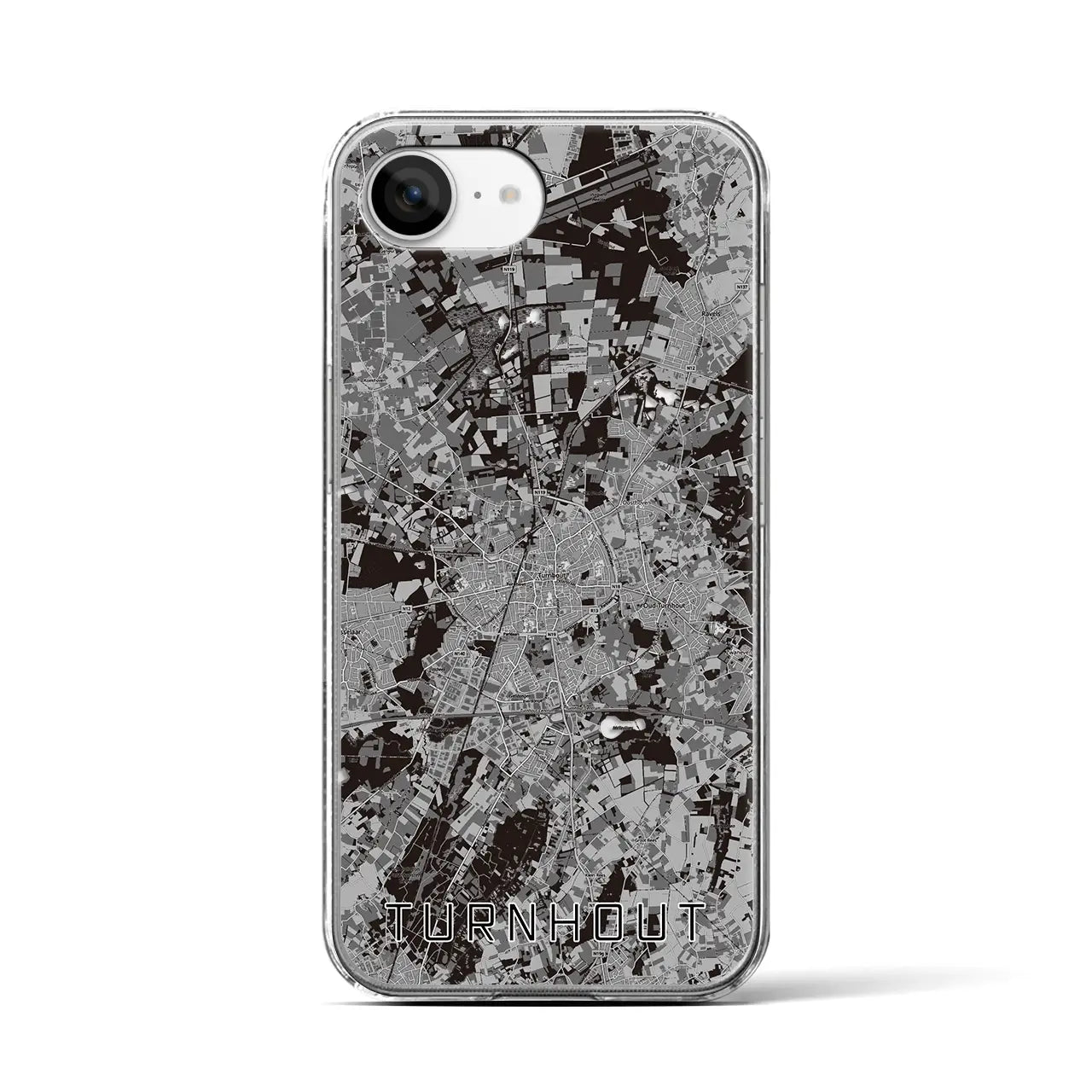 【トゥルンハウト(ベルギー)】地図柄iPhoneケース(クリアタイプ)