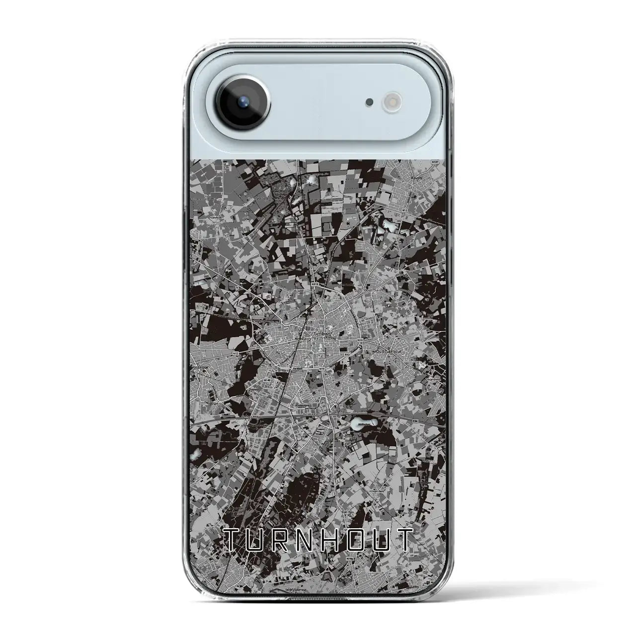 【トゥルンハウト(ベルギー)】地図柄iPhoneケース(クリアタイプ)