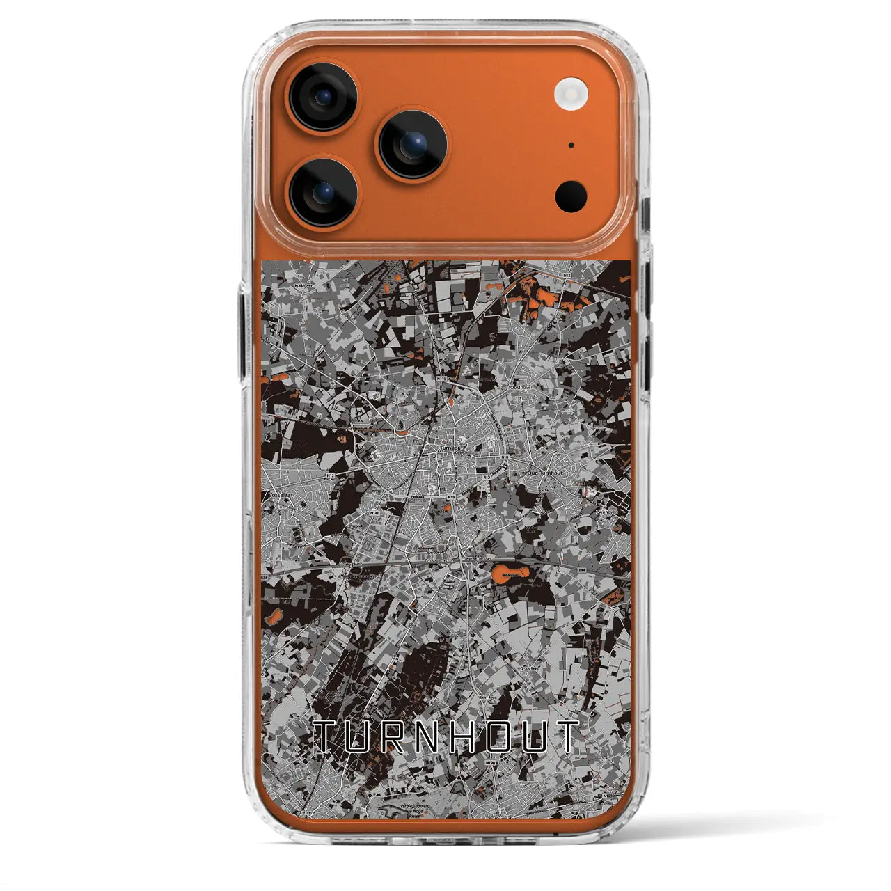 【トゥルンハウト(ベルギー)】地図柄iPhoneケース(MagSafeタイプ)