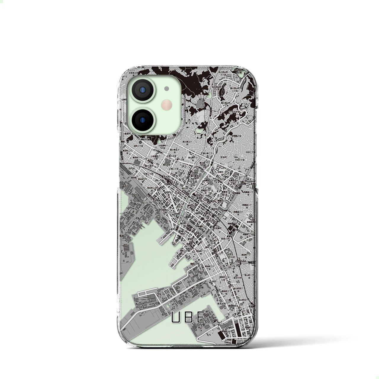 【宇部2(山口県)】地図柄iPhoneケース(クリアタイプ)