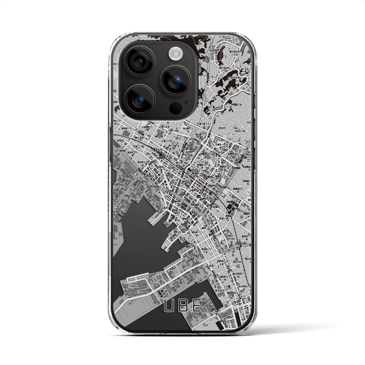 【宇部2(山口県)】地図柄iPhoneケース(クリアタイプ)