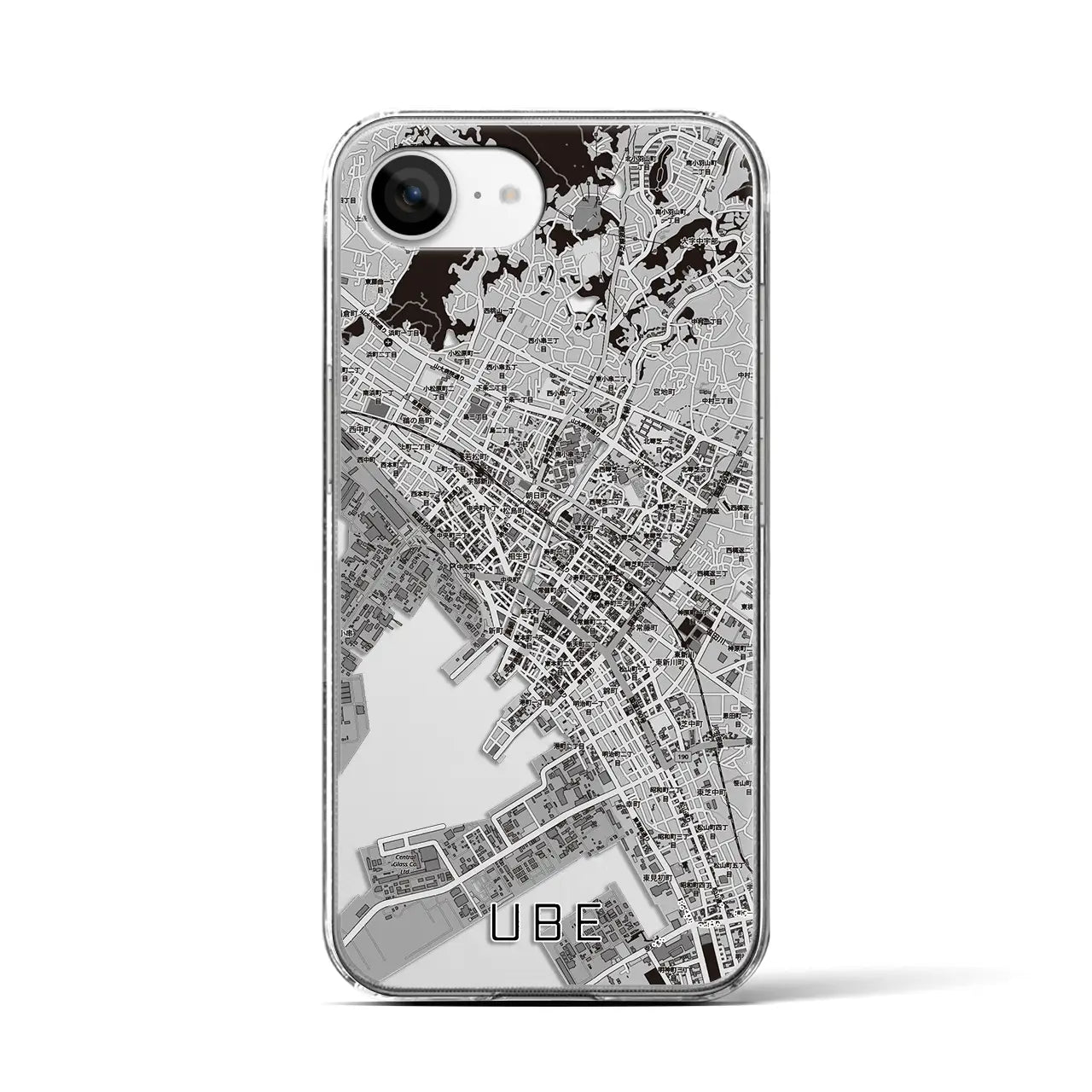【宇部2(山口県)】地図柄iPhoneケース(クリアタイプ)