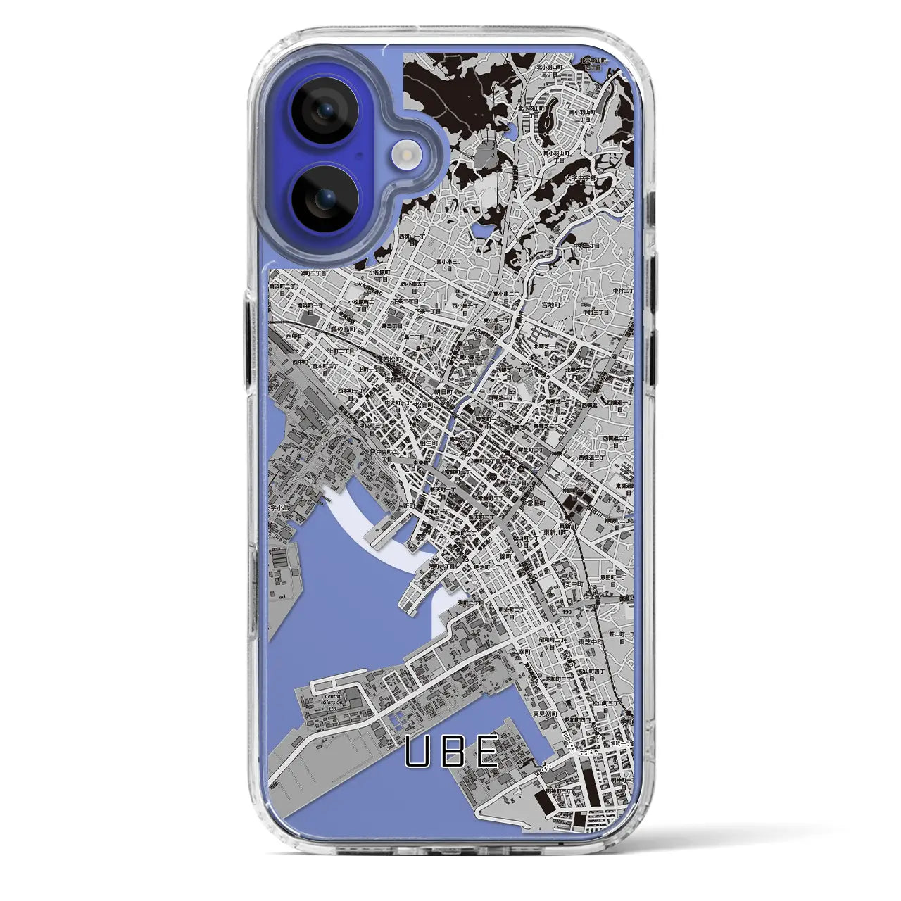 【宇部2(山口県)】地図柄iPhoneケース(MagSafeタイプ)