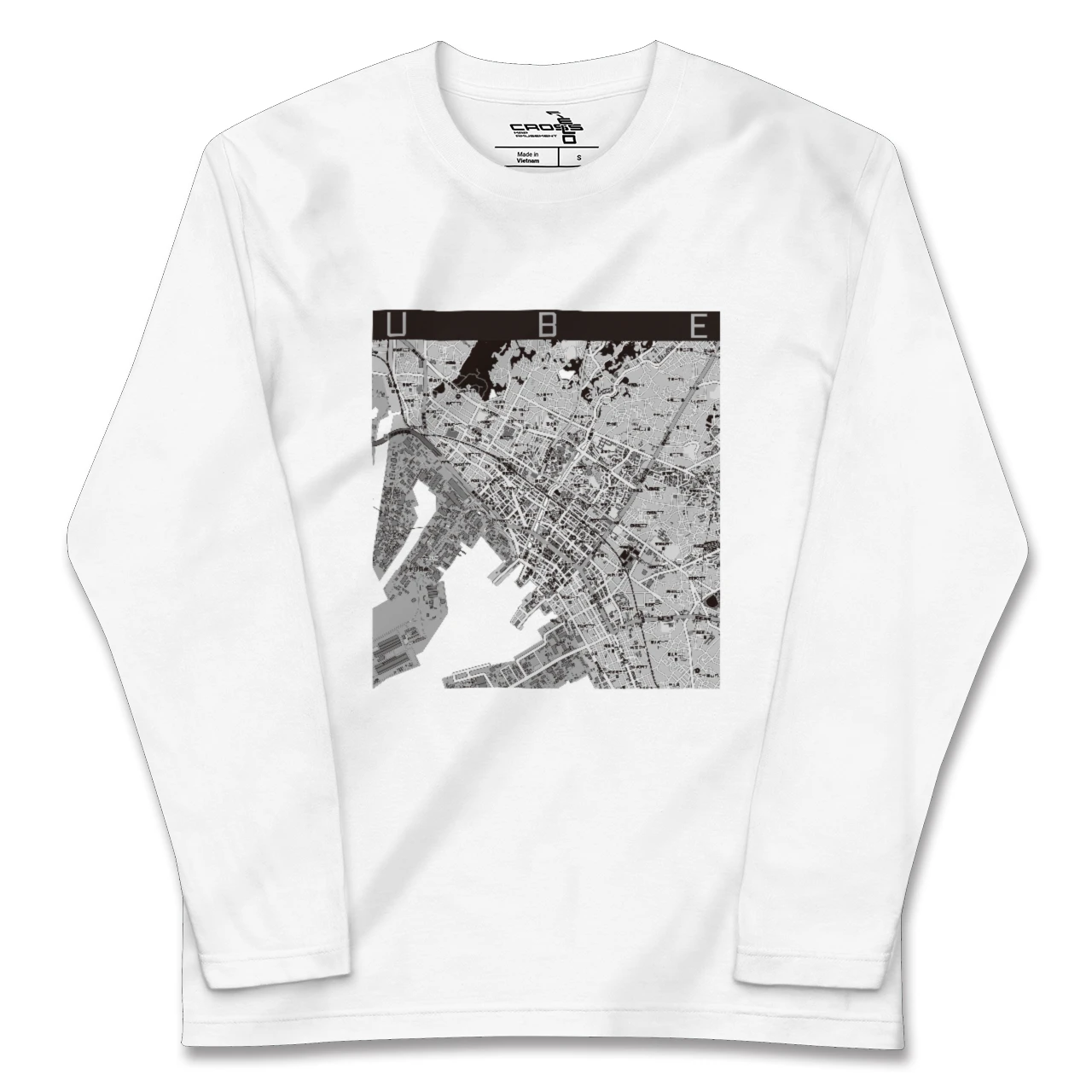【宇部2(山口県)】地図柄ロングスリーブTシャツ
