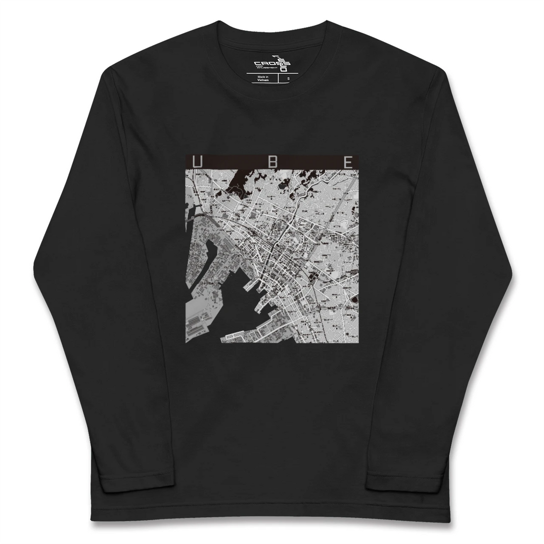 【宇部2(山口県)】地図柄ロングスリーブTシャツ