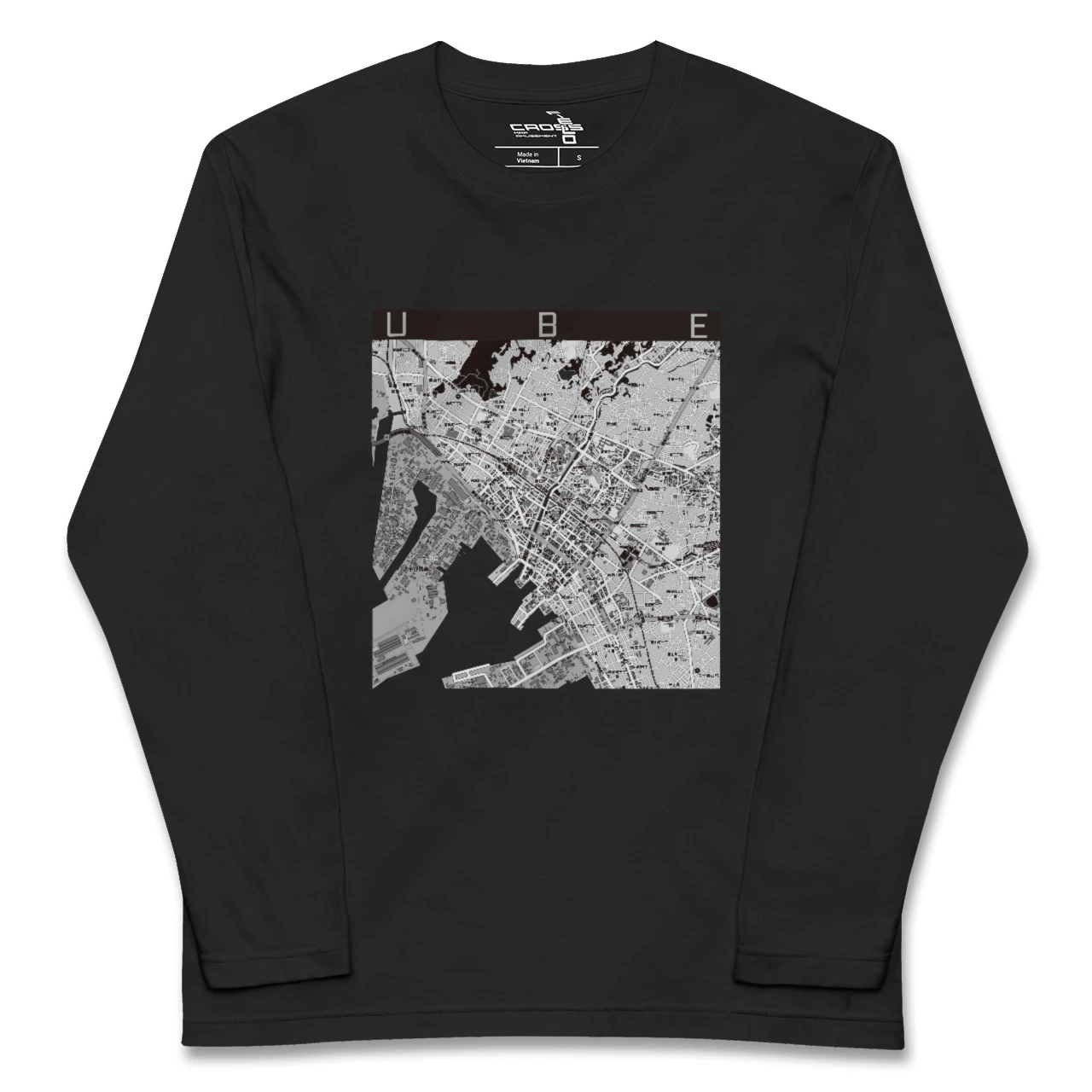 【宇部2(山口県)】地図柄ロングスリーブTシャツ
