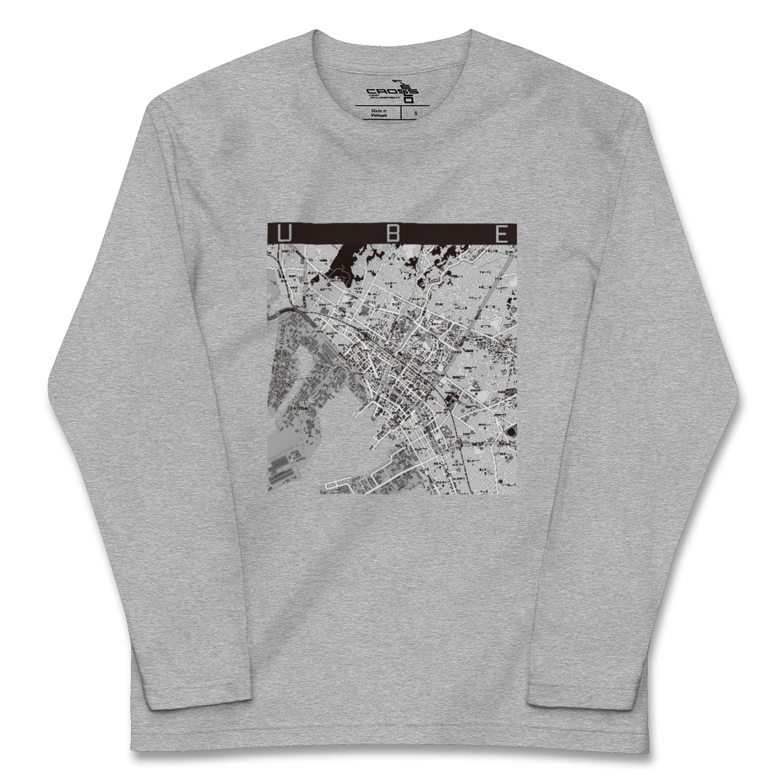 【宇部2(山口県)】地図柄ロングスリーブTシャツ
