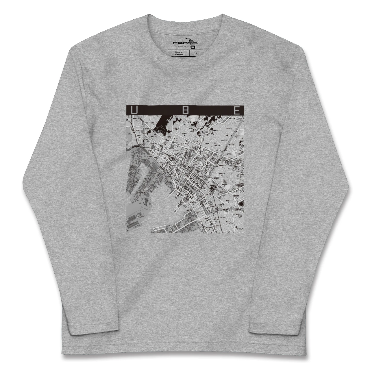 【宇部2(山口県)】地図柄ロングスリーブTシャツ