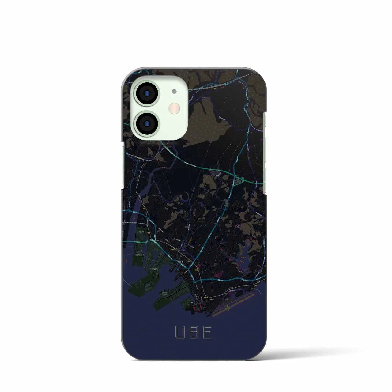 【宇部(山口県)】地図柄iPhoneケース(バックカバータイプ)
