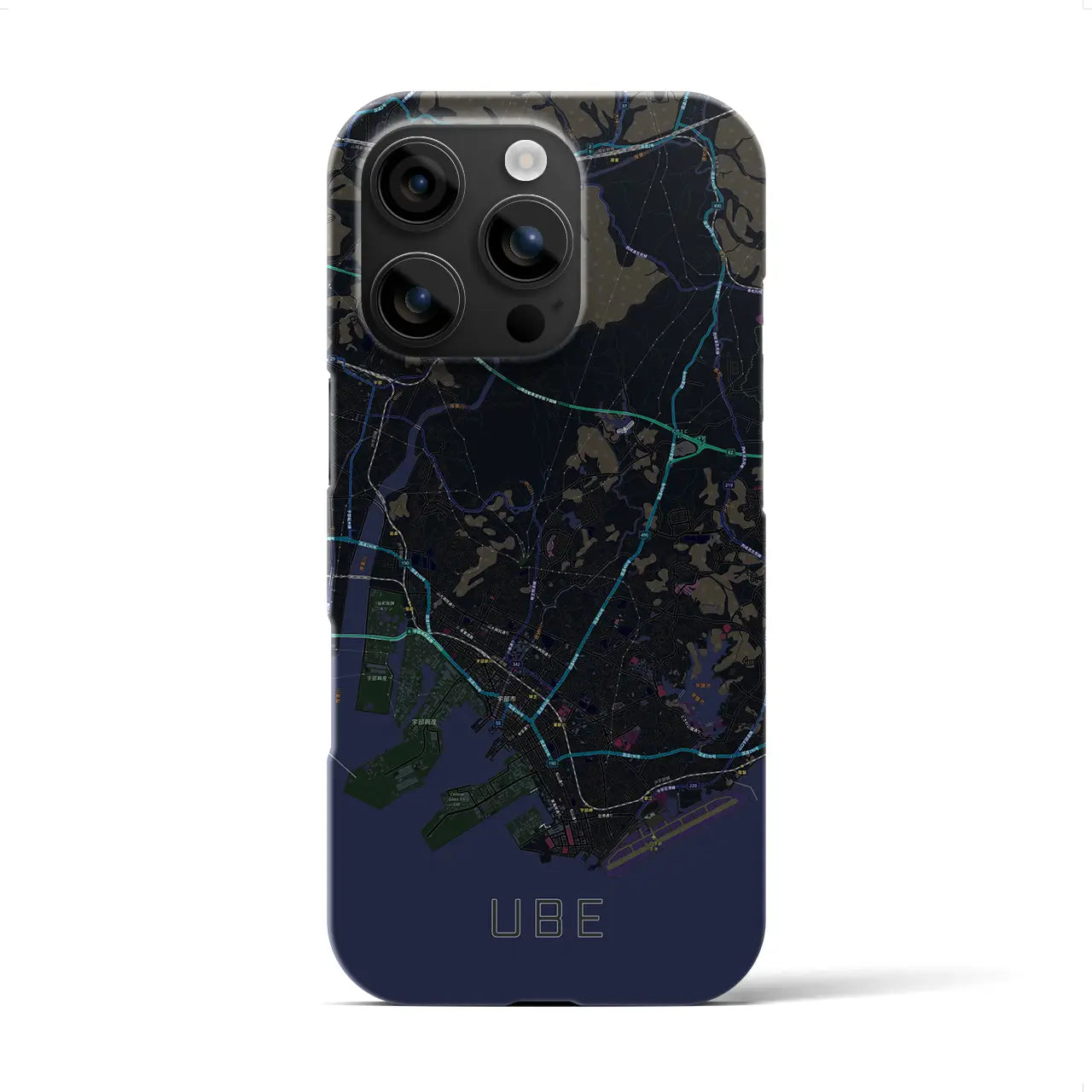 【宇部(山口県)】地図柄iPhoneケース(バックカバータイプ)