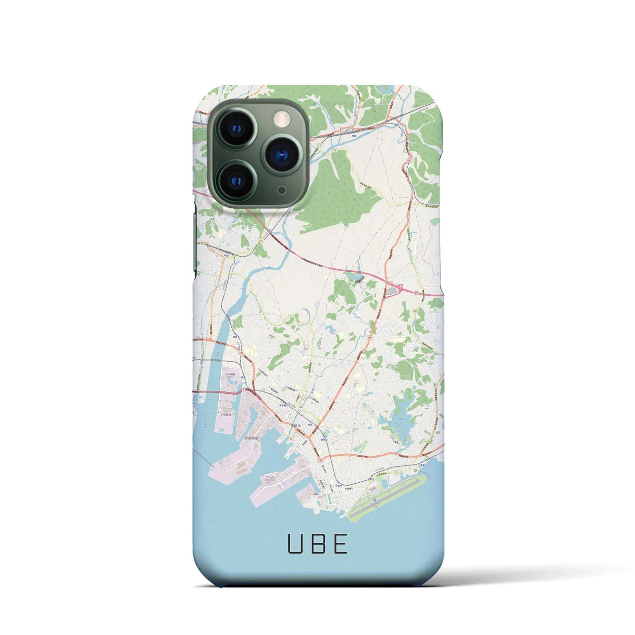 【宇部(山口県)】地図柄iPhoneケース(バックカバータイプ)