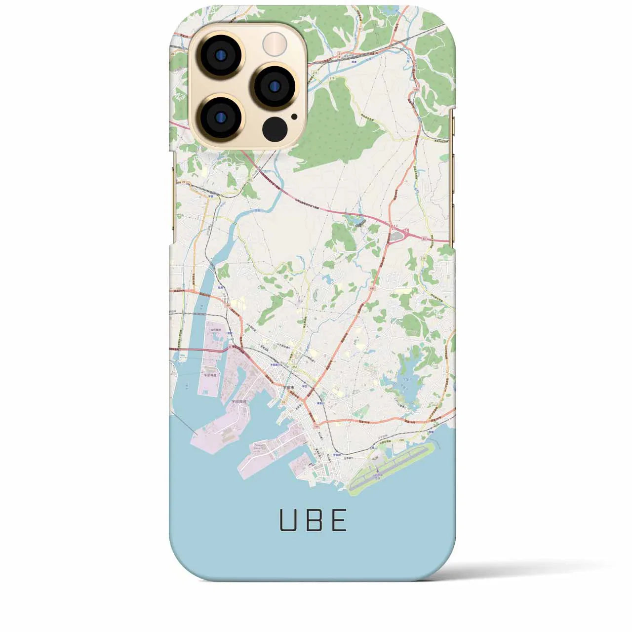【宇部(山口県)】地図柄iPhoneケース(バックカバータイプ)