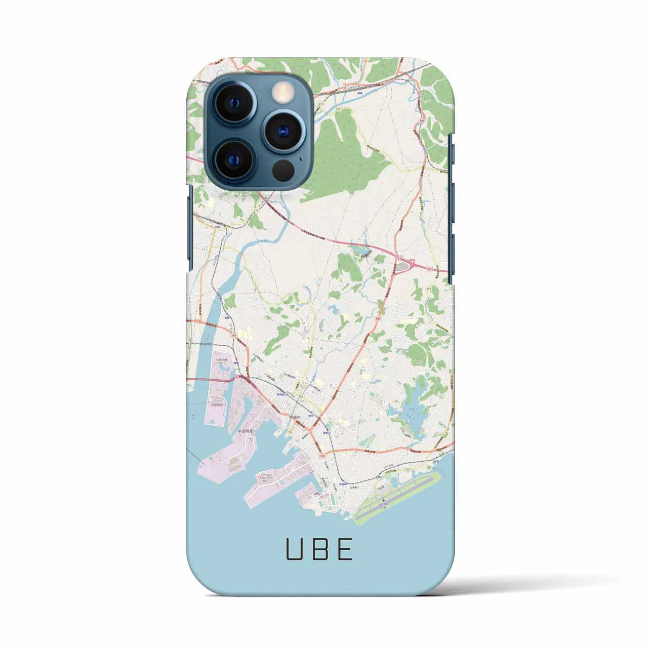 【宇部(山口県)】地図柄iPhoneケース(バックカバータイプ)