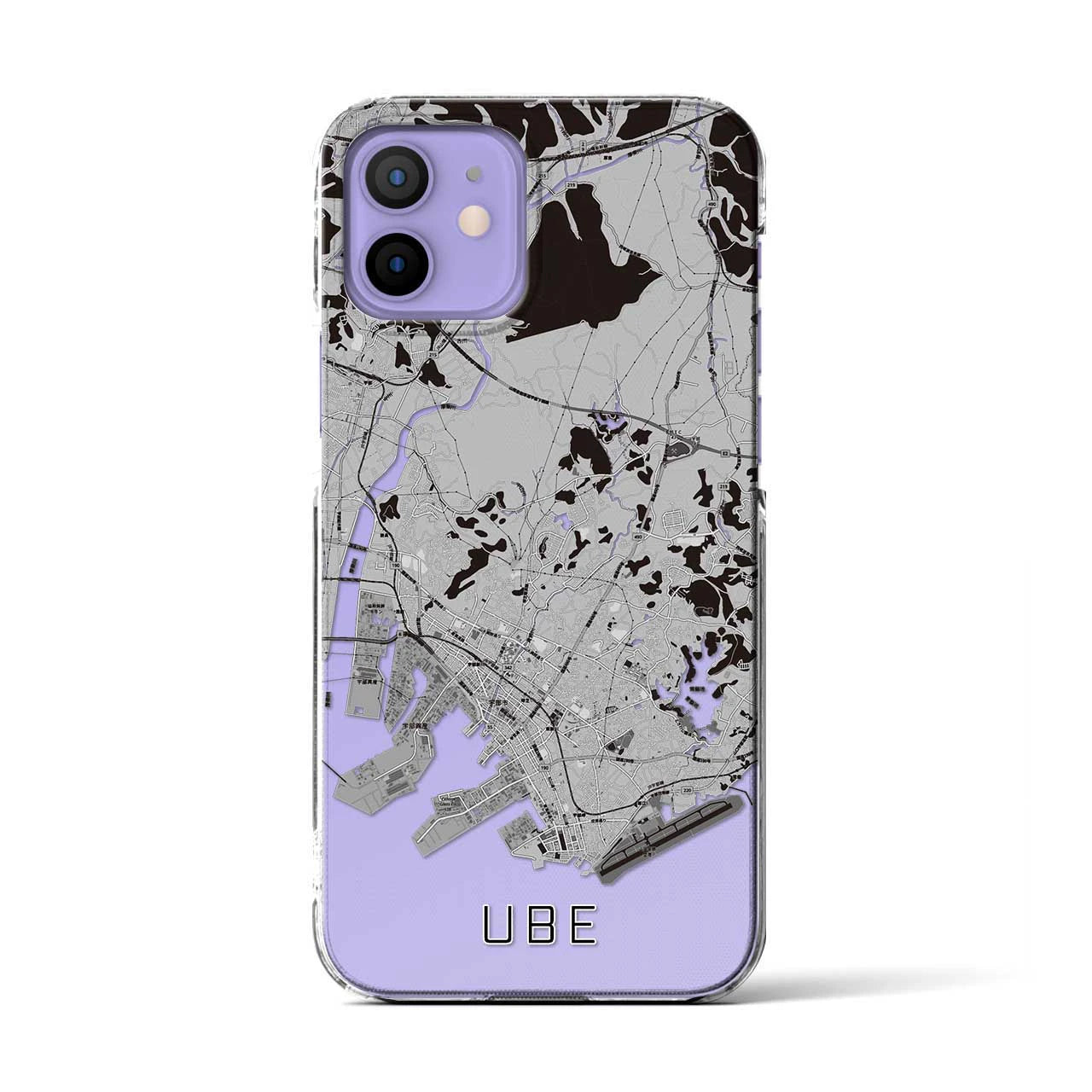 【宇部(山口県)】地図柄iPhoneケース(クリアタイプ)