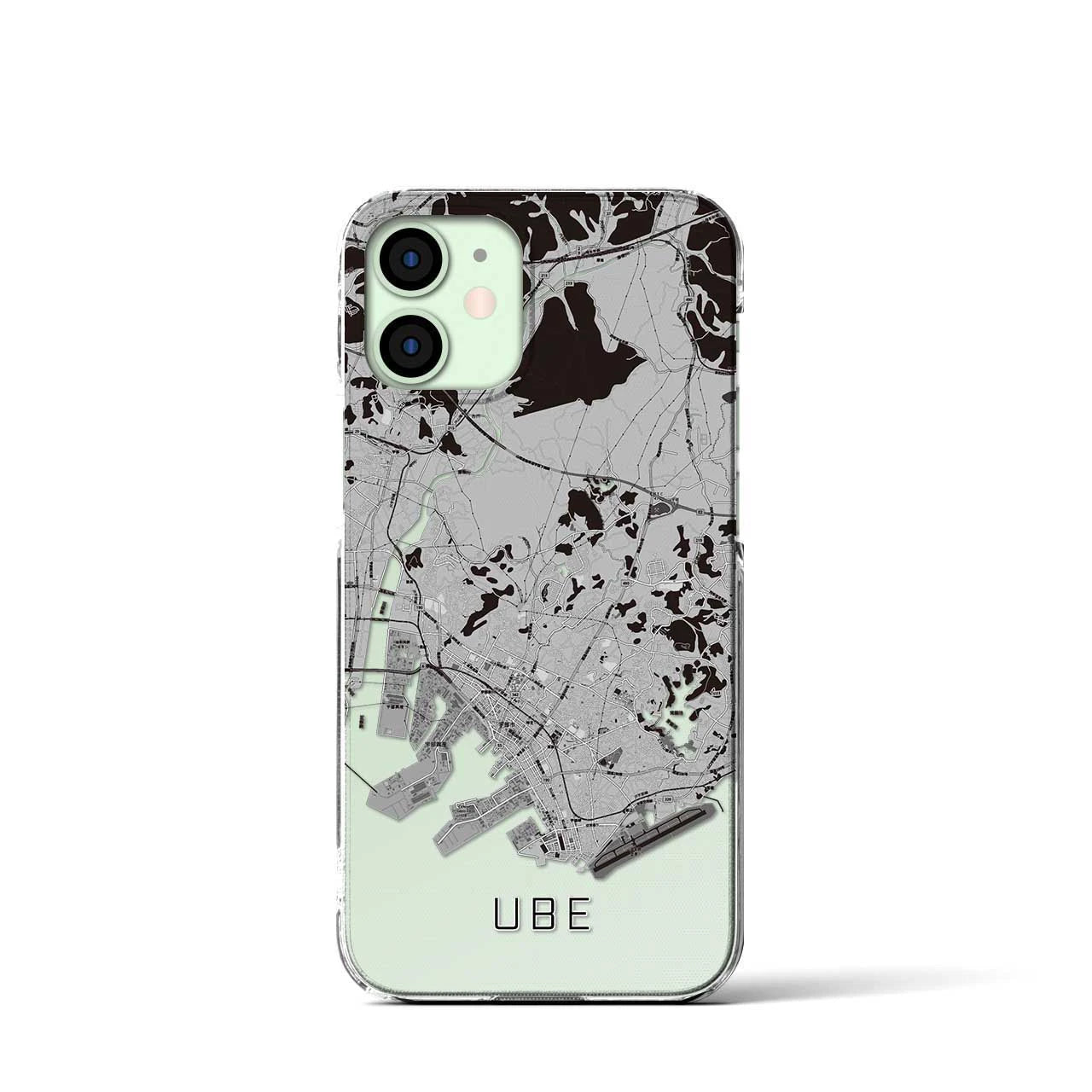 【宇部(山口県)】地図柄iPhoneケース(クリアタイプ)